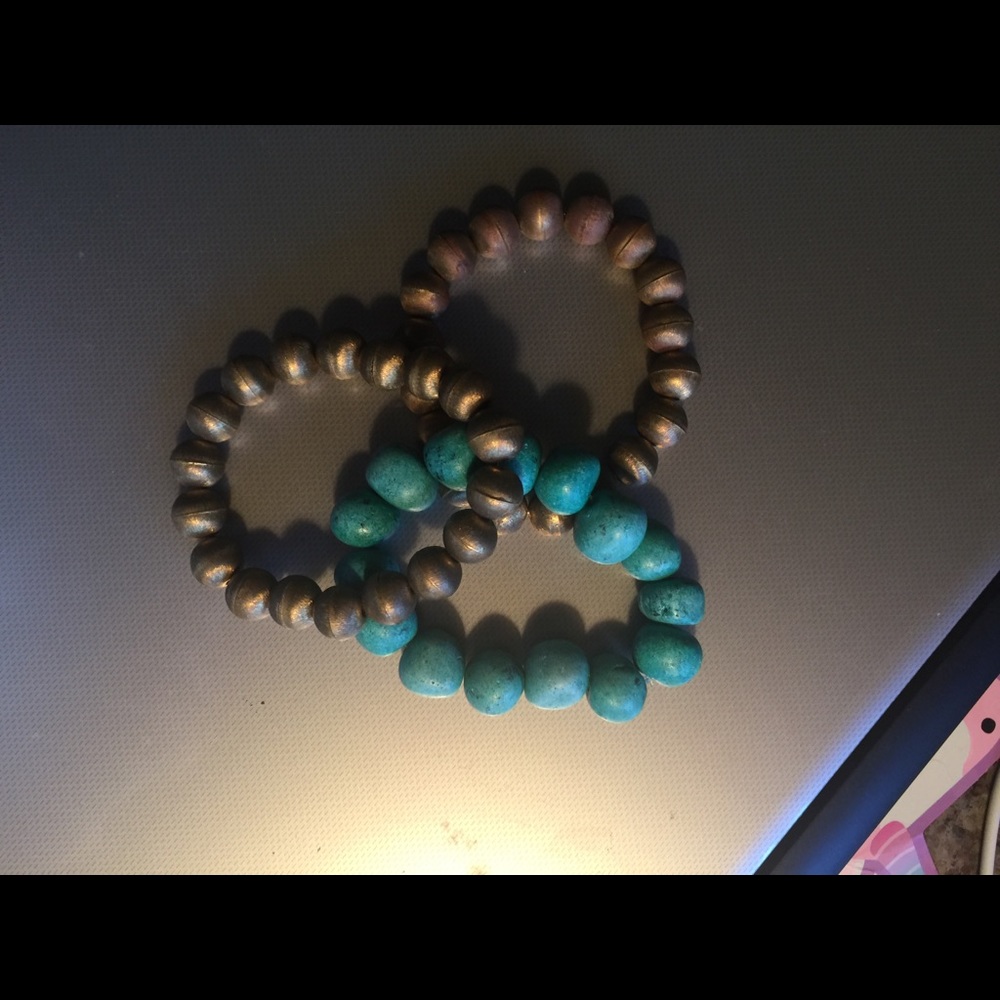 Soft Surroundings set of 3 stretch bracelets